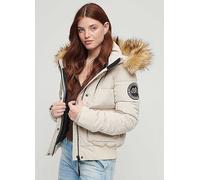 Superdry Hooded Everest Puffer Bomber Jacket Chateau Gray