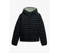 Superdry Hooded Fuji Lite Padded Jacket - Black, Black, Size 18, Women Black