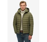 Superdry Hooded Fuji Padded Jacket - Green, Green, Size Xl, Men Green