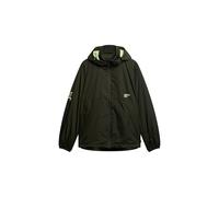 Superdry, HOODED LOGO WINDBREAKER JACKET, M5012101A, Surplus Goods Olive Green, XL, MEN