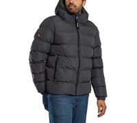 Superdry Hooded Sport Puffer Jacket, Ebony/Ebony - 3XL