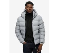 Superdry Hooded Sports Padded Jacket, Grey, Size L, Men Grey