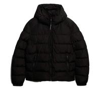 SUPERDRY HOODED SPORTS PUFFER BLACK JACKET