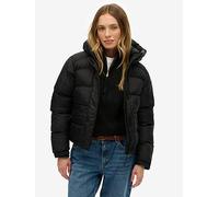 Superdry Hooded Tech Padded Jacket, Black, Size 8, Women Black