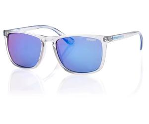 Superdry Iconic SDS SHOCKWAVE-153 Sunglasses Clear Frame /Blue Lens