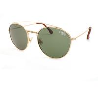 Superdry Indianna Round Sunglasses Matte Gold with Dark Green CAT.3 Lenses 001