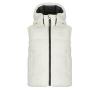 Superdry Jacket Borg Hooded Puffer Gilet in White UK 8