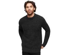 Superdry Jacob Cable Sweater Black L Men