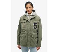 Embroidered Military Hoodie for Women Superdry Vert S