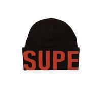 Superdry Knitted Beanie Hat Baseball Cap for Women, Dark Oak Brown, One Size