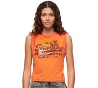 Superdry Womens La Vintage Logo Graphic Slim Vest Top