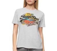 Superdry La Vl Graphic Relaxed Short Sleeve T-shirt Grey XS Woman