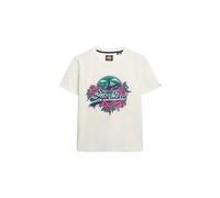 Superdry Ladies Floral T-Shirt, New Chalk White, 16