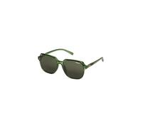 Superdry Ladies Square Oversized Sunglasses, Khaki / Green Lenses, One size