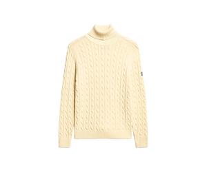 Superdry Ladies Turtleneck Jumper with Cable Pattern