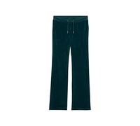 Superdry Ladies Velour Wide Leg Jogging Bottoms, Dark Pine Green, 10