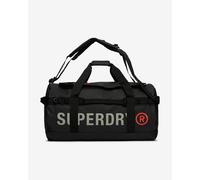 Superdry Large Tarp Barrel Bag Black White Orange