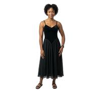 Superdry Lbd Velvet Corset Sleeveless Midi Dress