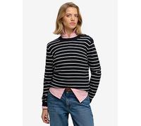 Superdry Lightweight Essential Striped Jumper, Blue, Size 8, Women Blue