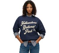Sweatshirt woman Superdry Lo-fi Outdoor Bleu S