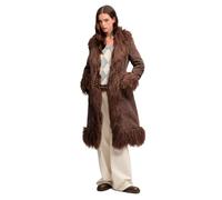 Long coat for women Superdry Afghan Marron L