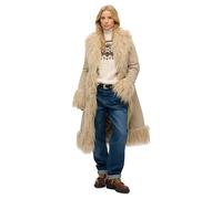 Women's coat Superdry Long Afghan Marron XS