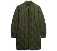 Superdry Long Liner Padded Jacket Green M Women