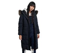 Superdry Longline Faux Fur Everest Jacket Black S Woman