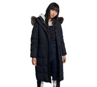 Superdry Longline Faux Fur Everest Jacket Black S Women