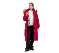 Superdry Longline Faux Fur Everest Jacket Red S Women