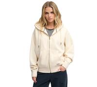 Superdry Luxe Casual Full Zip Sweatshirt Beige L Woman