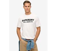 Superdry Luxury Sport Relaxed Fit T-Shirt - White, White, Size 2Xl, Men White