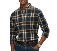 Superdry Shirt Lumberjack Check Navy Dark Blue Blue size L