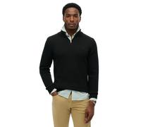 Cotton knit funnel neck jumper Superdry Noir M