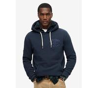 Superdry Machine Goods Graphic Hoodie - Navy, Navy, Size Xl, Men Navy