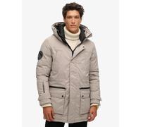 Superdry male City Padded Parka Jacket - L - Dark Grey, Dark Grey