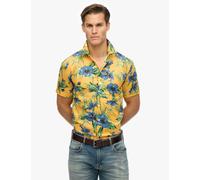 Superdry male Cotton Blend Hawaiian Shirt - Yellow Mix, Blue Mix,Red Mix,Yellow Mix