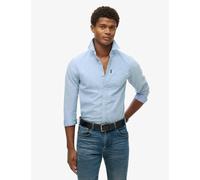 Superdry male Pure Cotton Oxford Shirt - XL - Blue, Blue