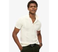 Superdry male Slim Fit Cotton Rich Knitted Polo Shirt - XXL - White, Navy,Grey,White