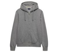 Superdry Men Essential SDCO Logo Zip Hoodie Hooded Sweat Jacket - Dark Grey Marl