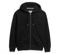 Superdry Men Zip Hoodie Essential Logo, Hood, Solid, Casual Sweat Jacket