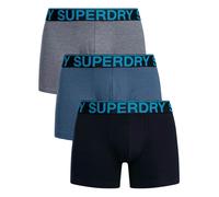 Superdry Mens 3 Pack Boxers Navy/Blue Stripe/Navy Feeder