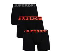 3 Pack Organic Cotton Boxer Briefs Black/Orange XXL