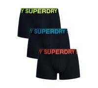 Superdry Men's 3 Pack Trunks, Black