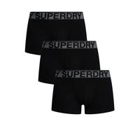 Superdry Men's 3 Pack Trunks, Black