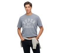 Superdry Men's Athletic Ess Tee T-Shirt, Flint Stone Blue Grey, XL