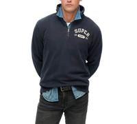 Superdry Mens Athletic Essential Half Zip Sweatshirt Bradley Navy