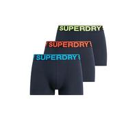 Superdry Men's Boxer Shorts 3 Pack, Navy/Neon, XXL