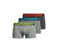 Superdry Men's Boxer Shorts Pack of 3, Karst Black Mega Speckled / Noos Grey Mottled / Asphalt Grey, M