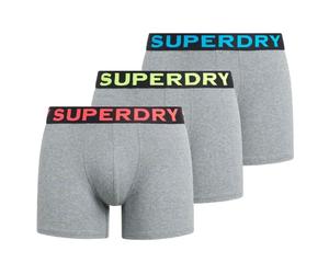 Superdry Mens Boxers 3 Pack Noos Grey Marl